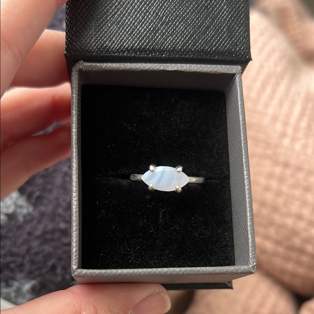Blue Lace Agate Ring